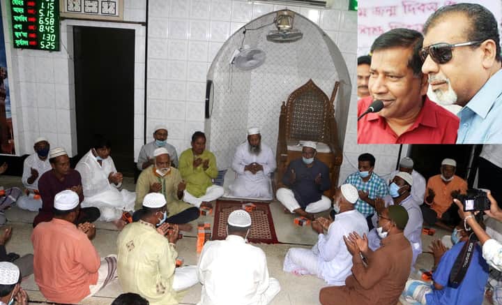 আবুল জাহেরের সুস্থ্যতা কামনায় বন্দর শাহী মসজিদে দোয়া