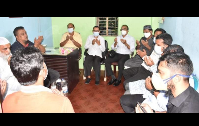 বঙ্গবন্ধুর শাহাদাত বার্ষিকীতে ১১নং ওয়ার্ড ছাত্রলীগের দোয়া