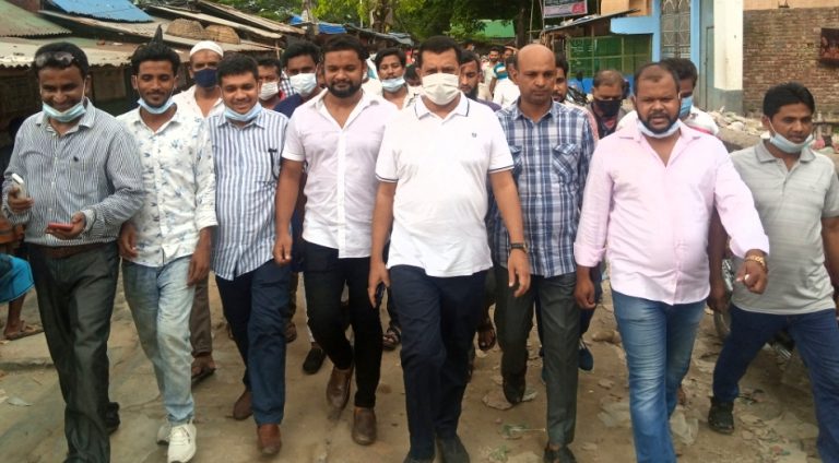 মসজিদে বিস্ফোরণ: ঘটনাস্থল পরিদর্শনে জেলা যুবদল