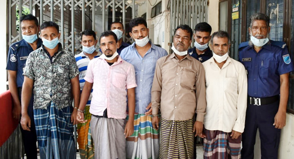 আড়াইহাজারের আনোয়ার হত্যা মামলায় আরো ৭ আসামি কারাগারে