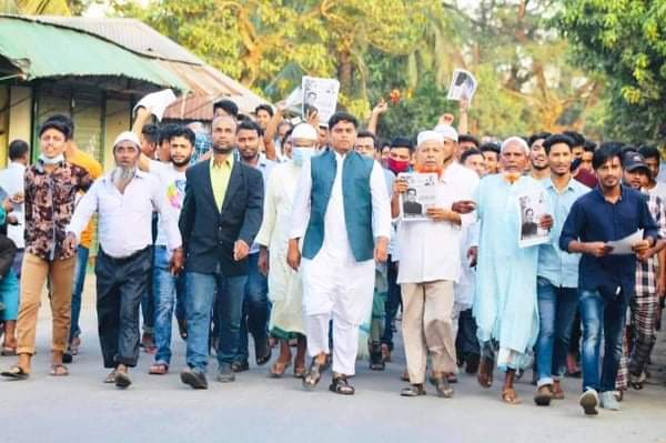 উদীয়মান মেয়র প্রার্থী মোহাম্মদ হোসাইনের  গণসংযোগে ব্যাপক সাড়া