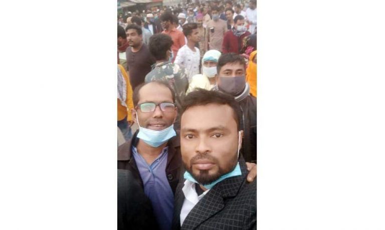 ফতুল্লা আ’লীগের প্রতিবাদ সভায় ছাত্রলীগ নেতা আল আমিনের যোগদান