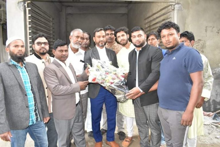 আনোয়ার প্রধানকে সোনারগাঁ মৎস্যজীবী দলের শুভেচ্ছা