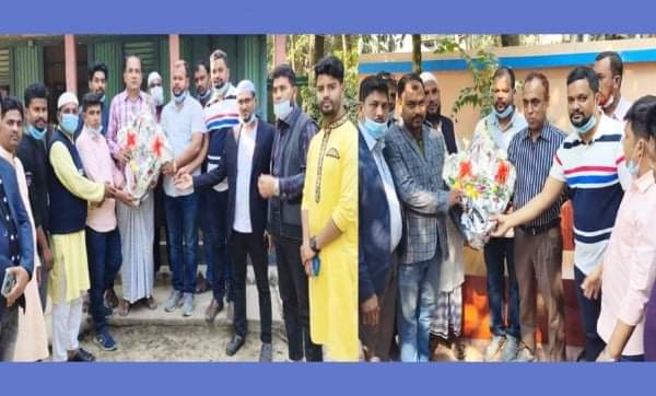 বিএনপি নেতা মুজাহিদ ও মাছুমকে সোনারগাঁ যুবদলের শুভেচ্ছা
