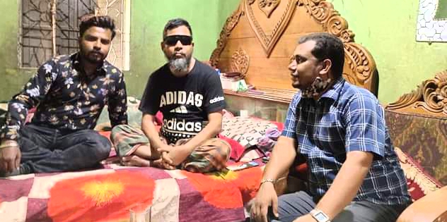 অসুস্থ যুবদল নেতা সানোয়ার হোসেনের পাশে সাগর প্রধান