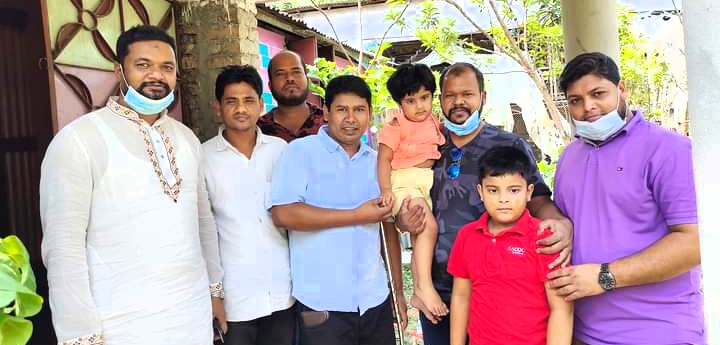 প্রয়াত যুবদল নেতার পরিবারের পাশে স্বপন