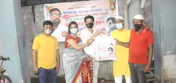 নাসিম ওসমানের জম্মবার্ষিকীতে খাদ্য সামগ্রী বিতরণ