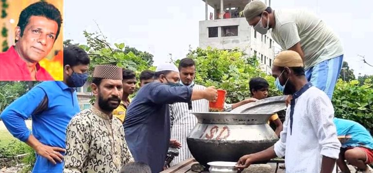 কাউন্সিলর বাবুর সুস্থতা কামনায় দোয়া ও রান্না করা খাবার বিতরণ