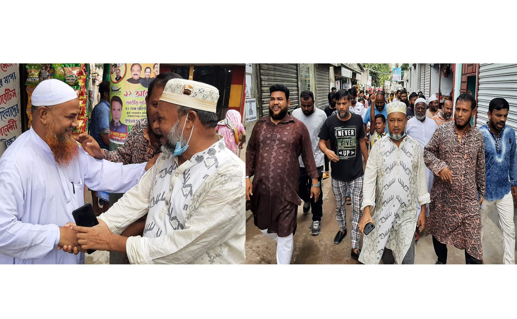 কাশীপুরে ভোটারদের দ্বারে দ্বারে মোমেন সিকদার