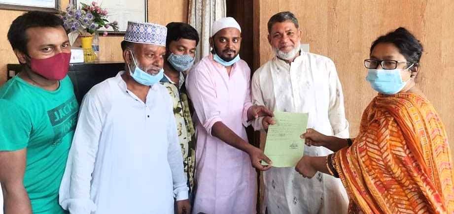 কুতুবপুর ৮ নং ওয়ার্ডের মেম্বার প্রার্থী ইমান আলীর মনোয়নপত্র দাখিল