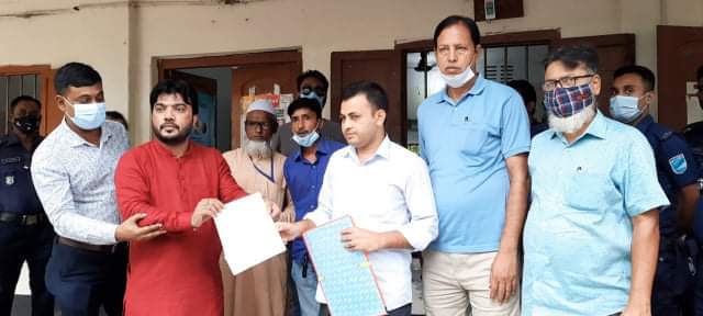 আলীরটেক ইউনিয়ন থেকে চেয়ারম্যান পদে সায়েমের মনোনয়নপত্র দাখিল