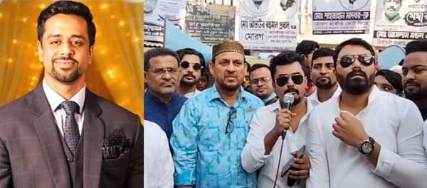 অয়ন ওসমানের নির্দেশে এনায়েতনগরে নৌকার প্রচারণায় ছাত্রলীগ