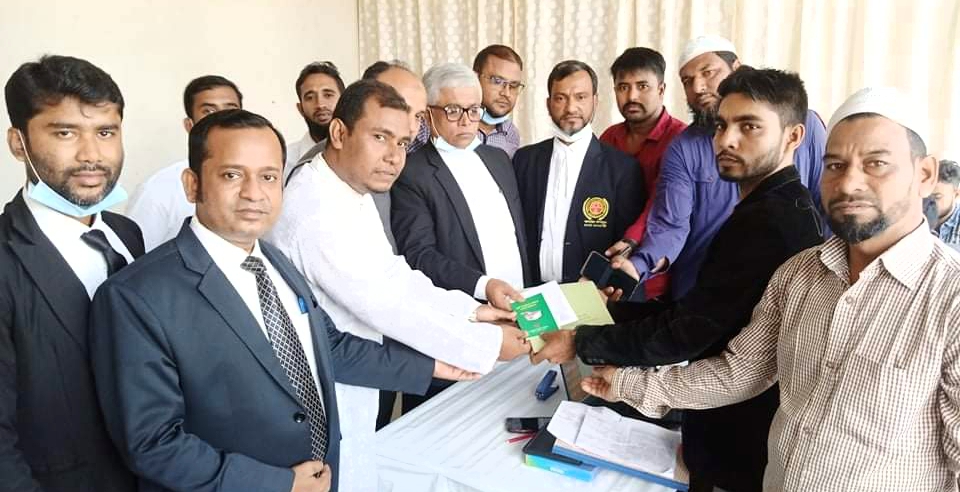 ৮নং ওয়ার্ডের কাউন্সিলর প্রার্থী সাগর প্রধানের মনোনয়নপত্র সংগ্রহ