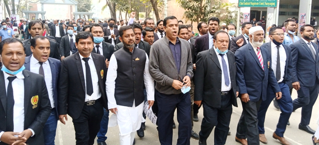 জুয়েল-রনি পরিষদের প্রচারণায় আইনজীবিদের ঢল