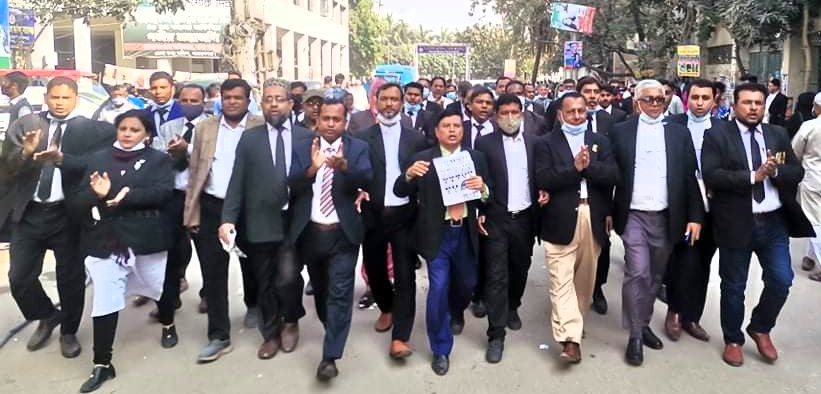 বিএনপি’র আইনজীবীদের জমজমাট নির্বাচনী প্রচারনা