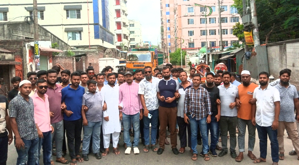 মুন্সিগঞ্জে হামলার প্রতিবাদে সিদ্ধিরগঞ্জ থানা যুবদলের বিক্ষোভ