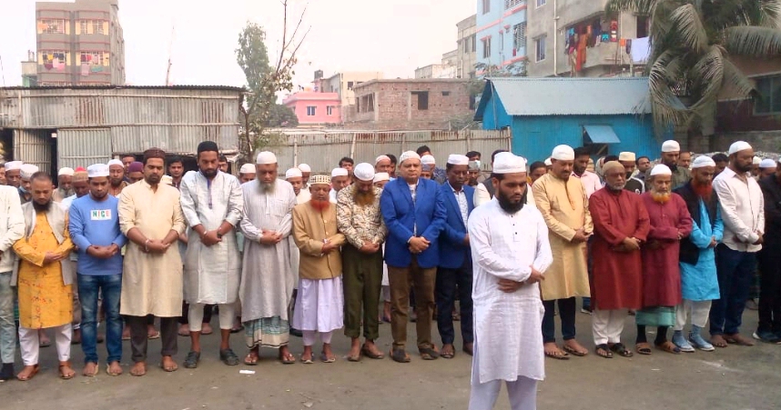 জেলা বিএনপির উদ্যোগে গায়েবানা জানাজা অনুষ্ঠিত