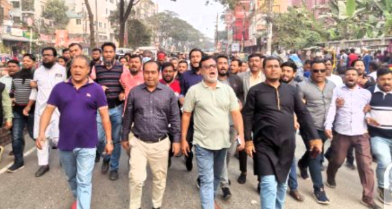 বিএনপির বিক্ষোভ সমাবেশে মহানগর যুবদলের যোগদান