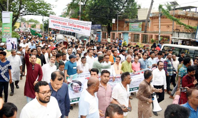 মহানগর বিএনপির পদযাত্রায় সাধারণ মানুষের ঢল