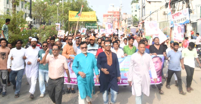 বিএনপির জনসমাবেশে মহানগর যুবদলের শোডাউন