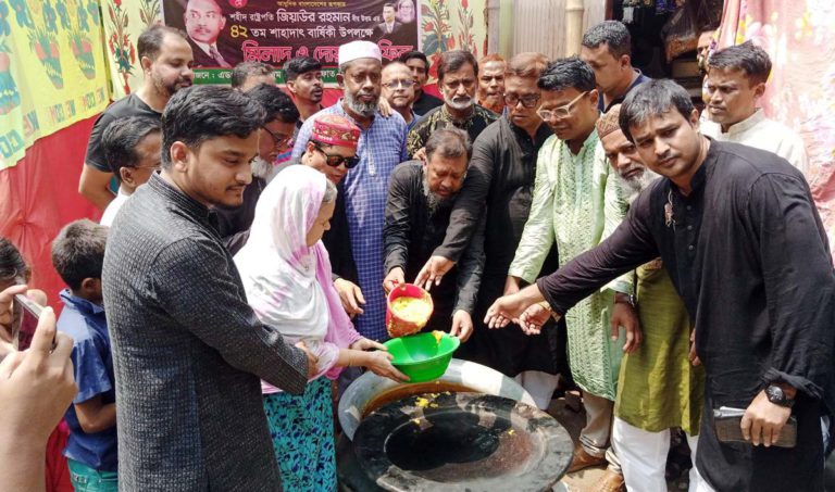 ১৩নং ওয়ার্ড বিএনপির উদ্যোগে জিয়াউর রহমানের শাহাদাতবার্ষিকী পালন