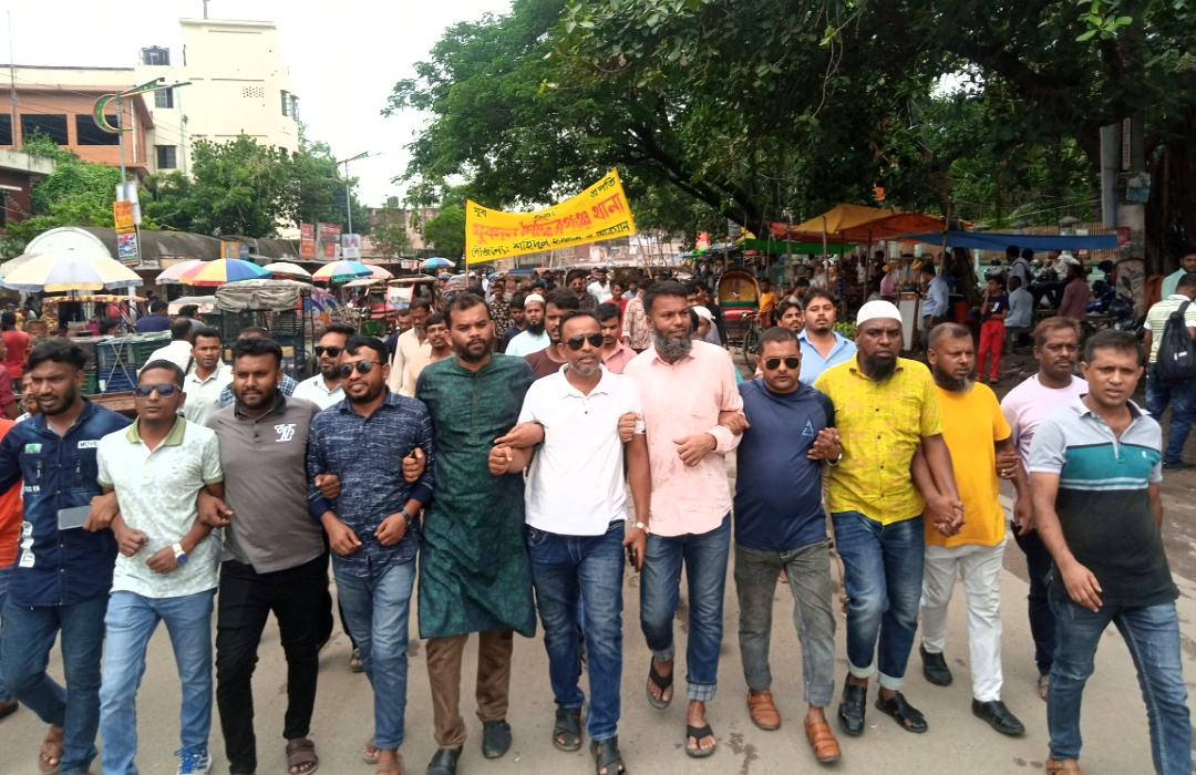 বিএনপির পদযাত্রায় সহিদুল ও আরমানের নেতৃত্বে সিদ্ধিরগঞ্জ থানা যুবদলের শোডাউন