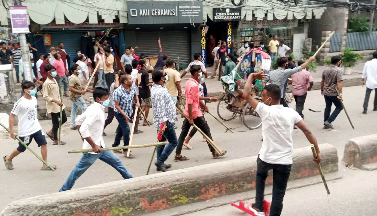 মহানগর বিএনপির মৌণ মিছিলে যুবদলে পদবঞ্চিতদের হামলা, আহত ১০