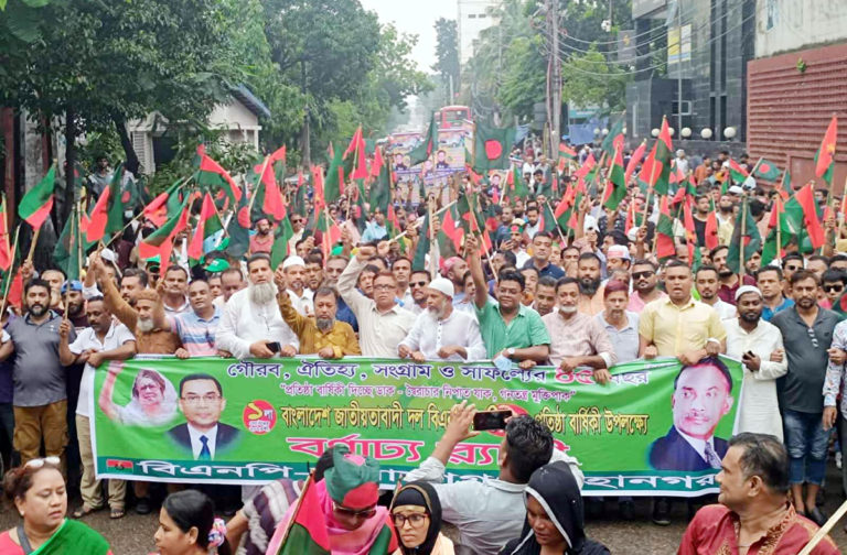 বিএনপির প্রতিষ্ঠাবার্ষিকীর র‌্যালিতে সাখাওয়াত-টিপু’র শোডাউন