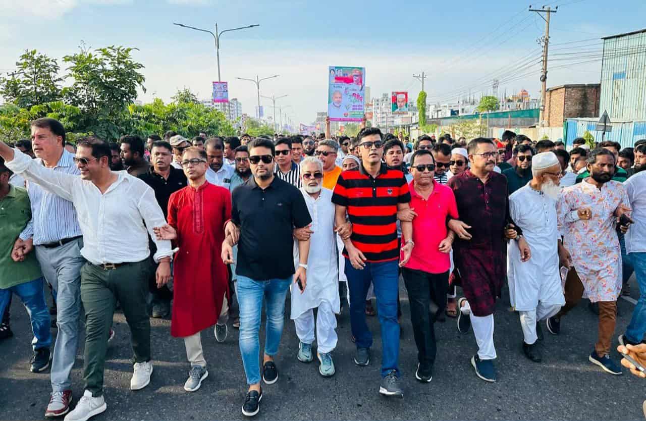 প্রতিষ্ঠাবার্ষিকীতে জেলা বিএনপির আনন্দ র‍্যালি