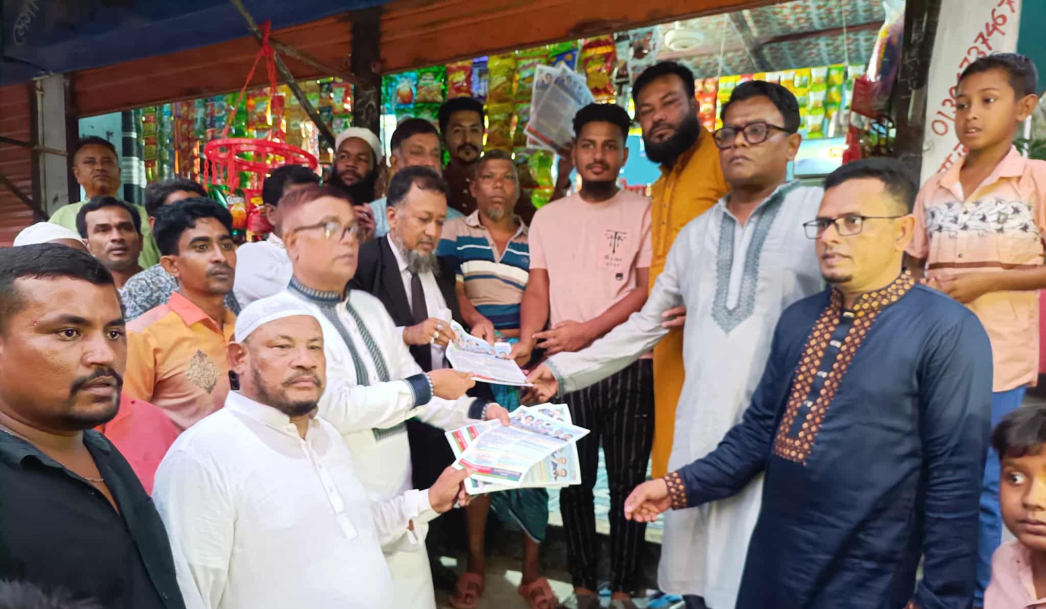 ধামগড় ইউনিয়ন বিএনপির কর্মীসভা ও লিফলেট বিতরণ