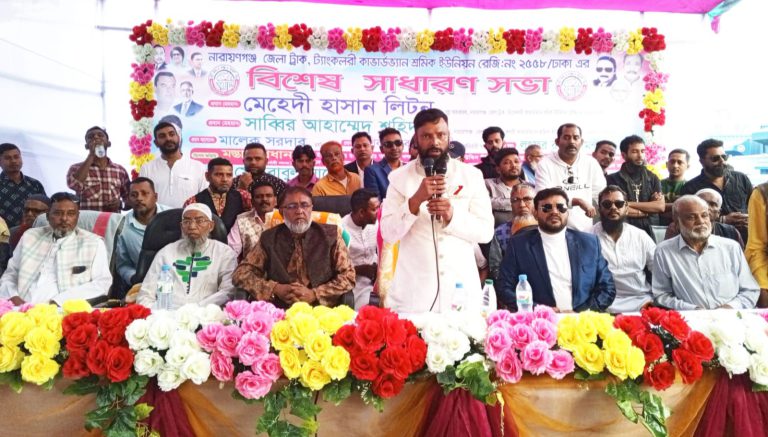 আমরা চাই শ্রমিকরা যেনো তার ন্যায্য অধিকার পায়: সাব্বির আহম্মেদ শহিদ