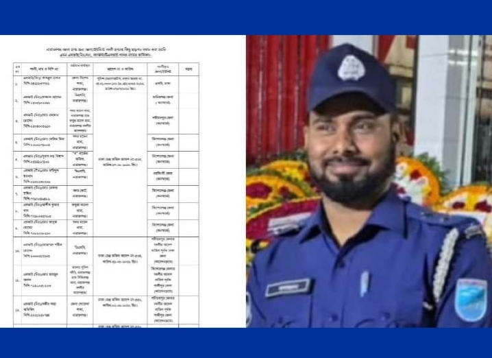 বদলীর আদেশ মানেন না সদর থানার এসআই রমজান